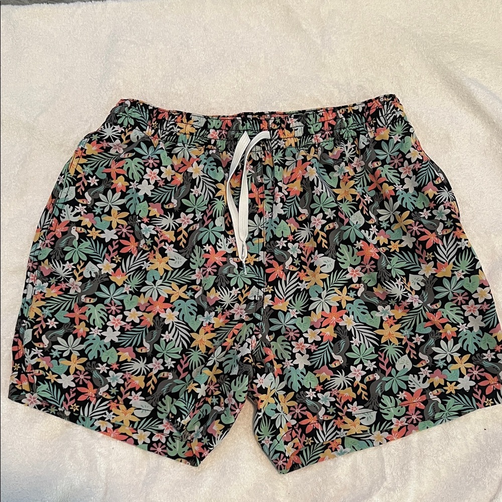 Chubbies Floral Swim Trunks - Black, Green, Orange, Pink